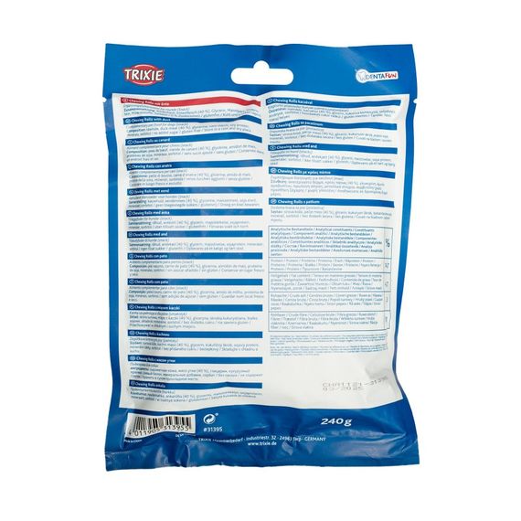 Ласощі Trixie Denta Fun Chewing Rolls для собак Паличка для чищення зубів з качкою 12 см 240 г 30 шт | Зображення 2