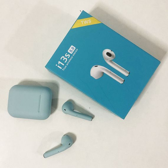 Бездротові bluetooth навушники i13S ProStar 5.0 з кейсом. Колір блакитний | Зображення 6