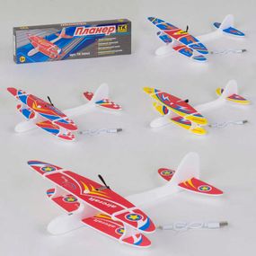 Самолёт с электромотором F 32102 / 16042 аккумулятор, USB кабель, в коробке