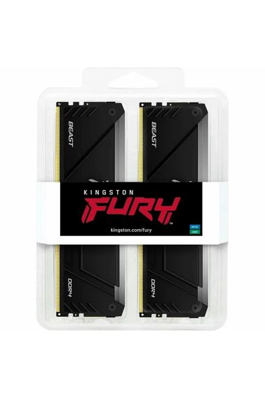 Память ПК Kingston DDR4 64GB KIT (32GBx2) 3200 FURY Beast RGB KF432C16BB2AK2/64 | Зображення 4