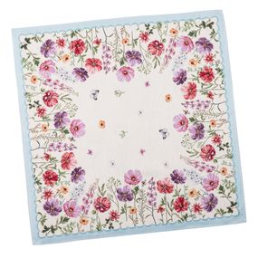 Скатертина гобеленова ELIZABETH Limaso, 93x93, Квадратна, Квітковий, Без люрексу, 60% поліестер, 24% бавовна, 16% акрил, Гобелен