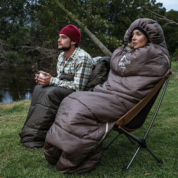 Спальник з капюшоном Naturehike U350 NH20MSD07, (1°C), коричневий | Зображення 2