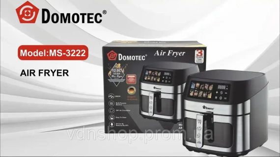 Аерофритюрниця для смаження без масла Domotec MS-3222 3500W | Зображення 5