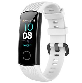 Силиконовый ремешок Primo для фитнес-браслета Huawei Honor Band 4 / 5 - White