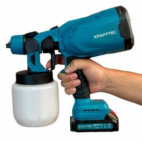Фарбування фарбопульт Krafftec 48V/2Ah, 600 W, 800 мл, Фарбопульт електричний переносний NP-98
