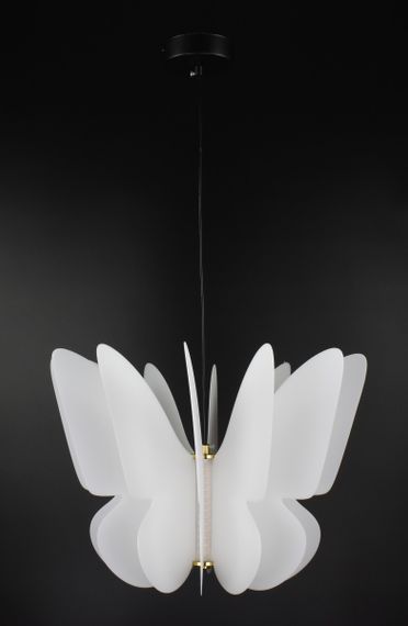 Люстра світлодіодна підвісна LED світильник для квартири на стелю лед 27086 Чорний 30-150х40х40 см.