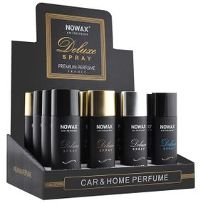 NOWAX Ароматизатор повітря з розпилювачем у виставковому боксі Deluxe Spray - Black, 50ml