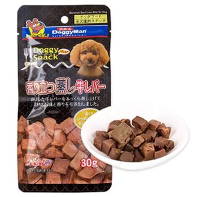 Ласощі для собак DoggyMan Steamed Beef Liver Bits 30 гр