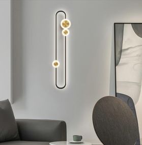 Бра LED 26584 Чорний 6х16х60 см.