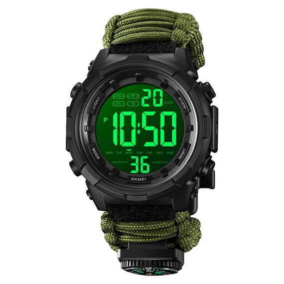 Чоловічий годинник Skmei 1845NAG Army Green | Зображення 1