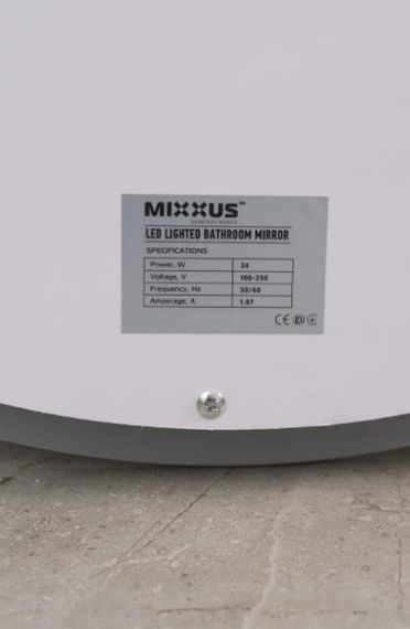 Дзеркало Mixxus PLAIN MC02-80 з LED Touch, Anti-fog, димером, регулюванням яскравості, годинником (MI6931) | Зображення 4