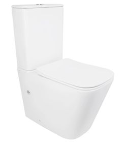 Унітаз підлоговий Qtap Tern Ultra Quiet з сидінням Slim Duroplast/ Soft-close/ Quick Release QT17226003AW