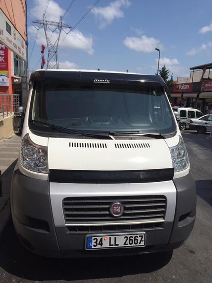 Козырек на лобовое стекло (черный глянец, 5мм) для Fiat Ducato 2006-2024 и | Зображення 3