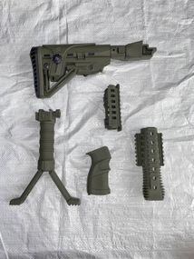 Комплект обвеса для тюнинга АК-47/74, включающий приклад, обвес и сет, совместимый с АК и АКМ
