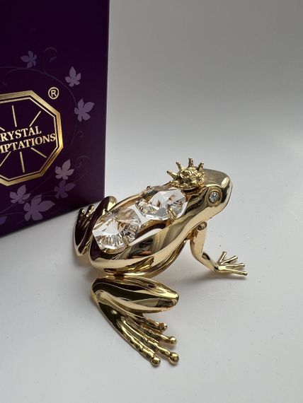 Кришталева сувенірна фігурка зі стразами Swarovski: Царівна-Жаба, 6 см | Зображення 2