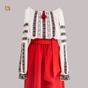 Рубашка Украинская вышиванка 291710 цвет белый размер XXL