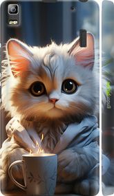 Чохол на Lenovo A7000 Білий кіт "5646m-120-2448"