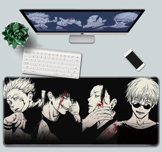 Игровая поверхность для мышки с Аниме принтом "Магическая битва/Jujutsu Kaisen" Сатору Годжо 800*300*3 мм 0318