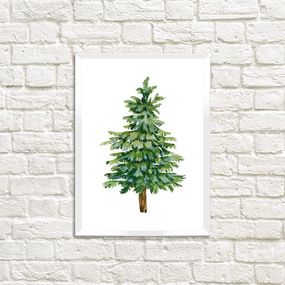 Постер в рамці Красуня ялинка 21х30см, A4 (WMT4_23NG001_WH)