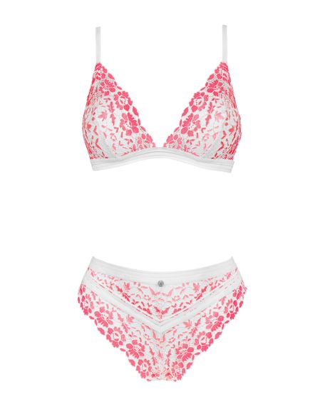 Мереживний комплект Bloomys set Рожевий S/M | Зображення 6