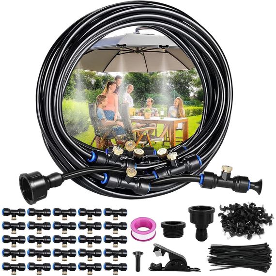 Система туманоутворення та зрошення з розпилювачем 18 м для охолодження туманом тераси саду двору альтанки туманоутворювач