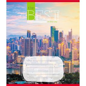 Тетрадь общая "Закат солнца в городе" 096-630190K-2 в клеточку, 96 листов