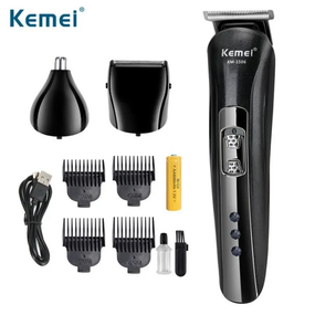 Машинка для стрижки Kemei KM-1506 3-в-1 Черная