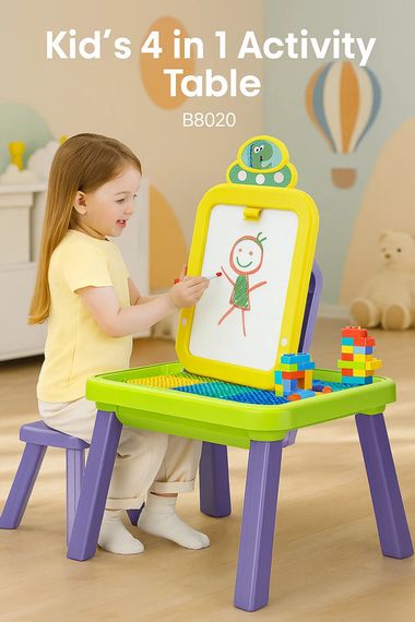 Дитяча магнітна двостороння дошка для малювання XPRO B8004 (46493-B8004_641)