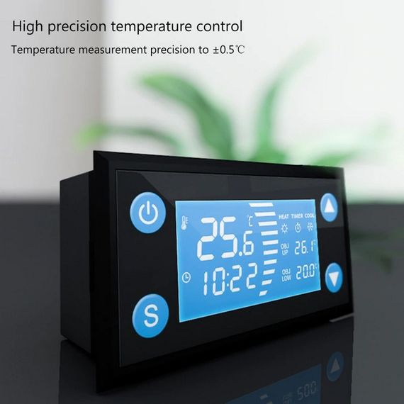 Терморегулятор W1213 з таймером (-40°C…+120°C), цифровий, з виносним датчиком температури  термостат | Зображення 1