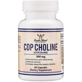 Комплекс для профилактики работы головного мозга Double Wood CDP Choline 300 mg (Citicoline) 60 Caps
