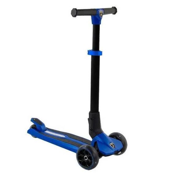 Самокат трехколесный складной руль, подсветка колес LB20300 Lamborghini Черный