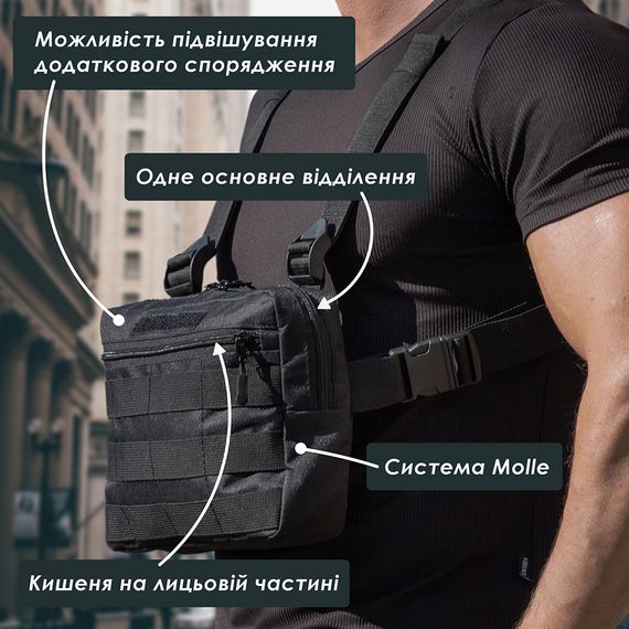 Чоловіча сумка планшет з накладним кишенею Сумка чоловіча плечова плечова YT-93 | Зображення 1