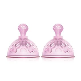 Вібратор у вигляді чаш для сосків BeYourLover з ротацією, рожевий Sex Aura