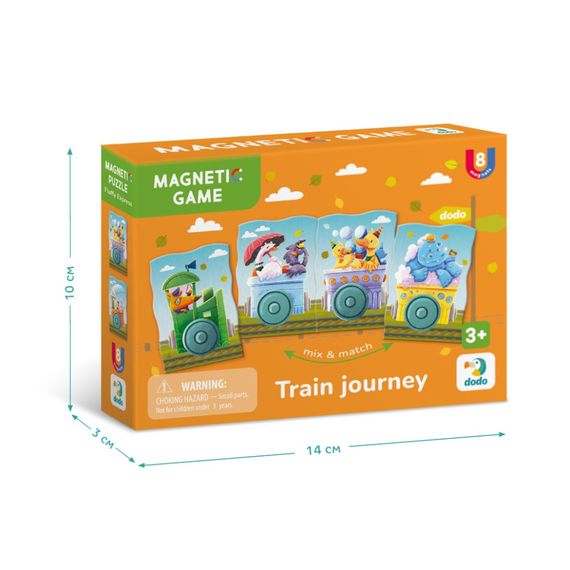 Дитяча магнітна гра "Подорож потягом" 200254, 8 елементів | Зображення 3