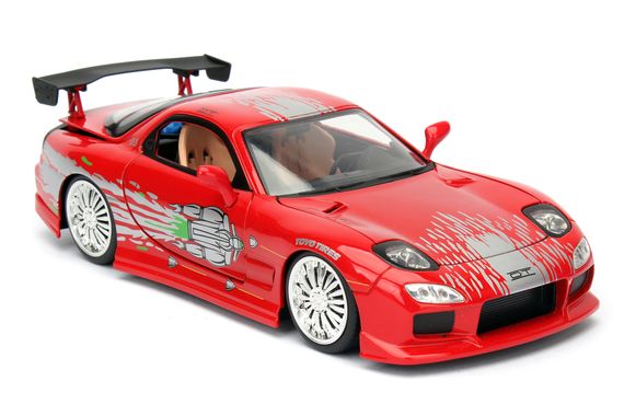 Ігрова металева машинка Fast and Furious Mazda RX-7 1993 red | Зображення 6