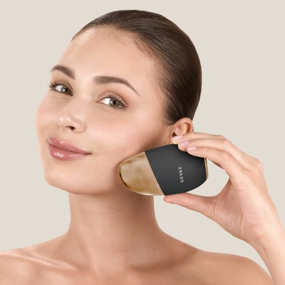 Масажер для обличчя GESKE Cool&Warm Eye and Face Massager 7в1 starlight, Сірий | Зображення 3