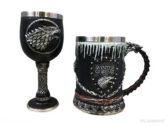 Подарочный Набор Кружка Чашка Бокал 3D Игра Престолов Game Of Thrones Winter Is Coming... | Зображення 4
