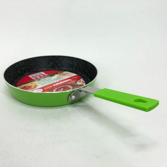 Сковорода Con Brio CB-1614 з антипригарним покриттям Eco Granite mini 16 см. Колір: зелений | Зображення 5