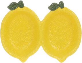 Менажниця керамічна Fruits "Lemon" 21см, лимон