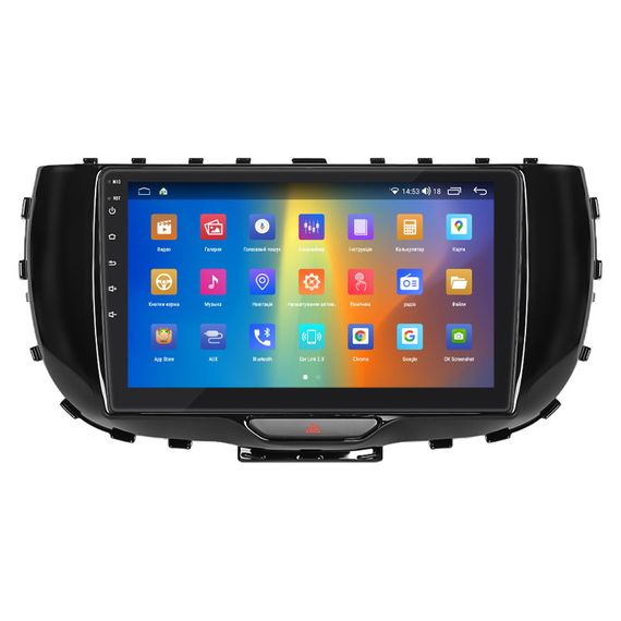 Штатная магнитола Lesko для Kia Soul III 2019-н.в IPS 9" 4/64Gb CarPlay 4G Wi-Fi GPS Prime Киа Соул Охлаждение | Зображення 1