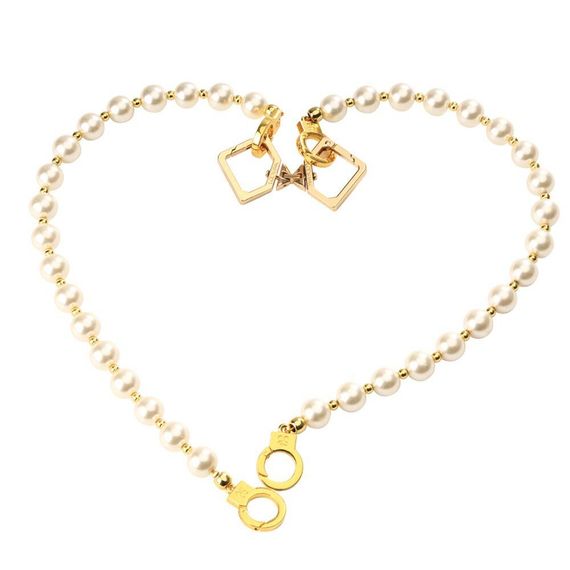 Перлинні наручники та поні LOCKINK Pearl Handcuffs&ARklecuffs Sex Aura | Зображення 2