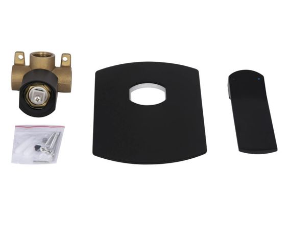 Змішувач для душу Qtap Slavonice, Matt Black (k35) прихованого монтажу QTSLA267BLM45903 | Зображення 2