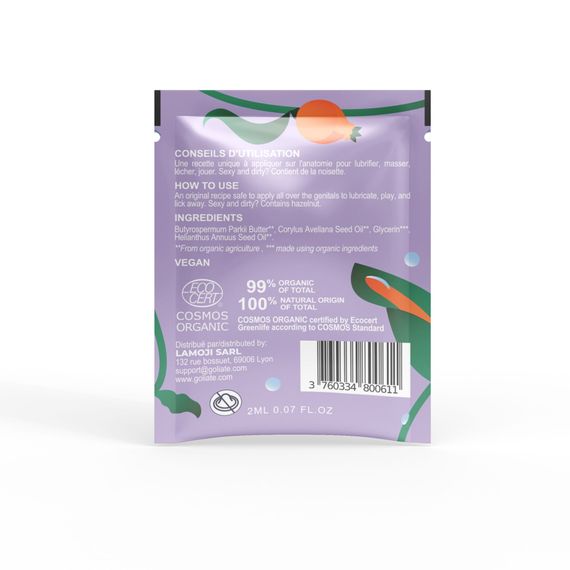 Пробник масажної олії Goliate Couple Gourmand Noisette 2 мл | Зображення 1