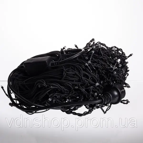 Уличная гирлянда Бахрома 20 м 335 LED гирлянда штора черный провод Мультиколор 20MBML | Зображення 3