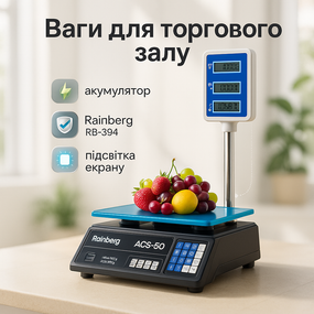 Ваги торгові для великої ваги, Електронні ваги торгові промислові для прилавка SR-79