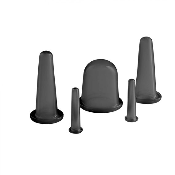 Вакуумні масажні банки 4FIZJO силіконові для тіла (китайські/атницелюлітні банки) 5 шт 4FJ0344 (P-5907739314949) | Зображення 2