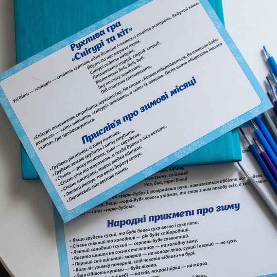 Дидактичний матеріал "Зимові спостереження" 13107147, 16 карток | Зображення 3