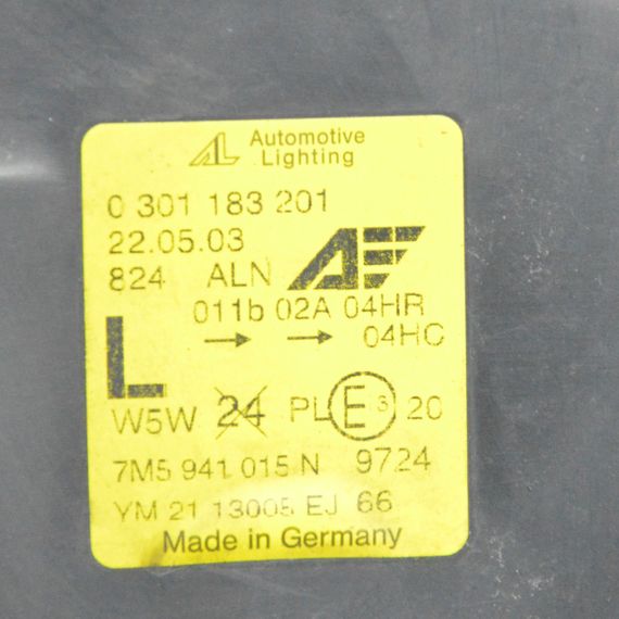 Фара ліва Ford Galaxy 2006-2015 Фара передня ліва Форд Гелексі 7M5941015N 0301183201 | Зображення 4