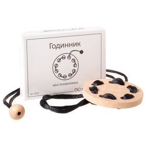Мини головоломка Часы заморочка 5012 деревянная
