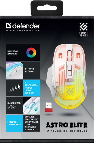 Миша Defender Astro Elite GM-056 White (52056) | Зображення 5